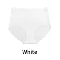 High Waist Seamless Belly Contracting Wavy Edge Hip Lifting Briefs - XS / White - Pantyhose