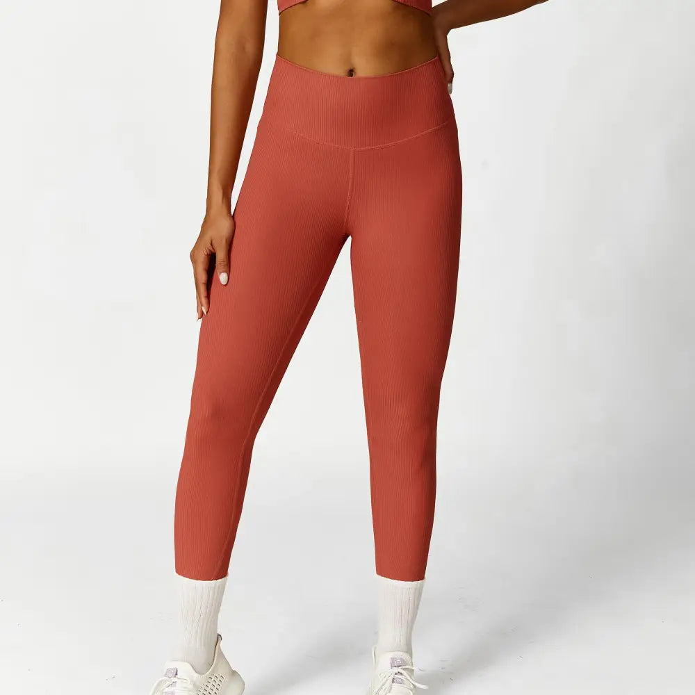 Hollow Cutout Shoulder Strap Long Sleeve Sports Chest Pad Running Fitness Yoga Suit - S / Universe Dust Color Trousers