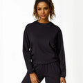 Hooded Sweatshirt Drawstring Sports Yoga Suit - S / Black - Activewear