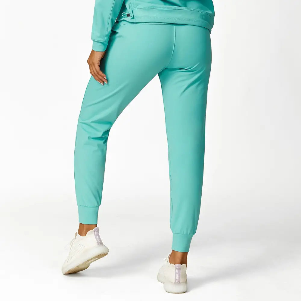 Hooded Sweatshirt Drawstring Sports Yoga Suit - S / Mica Green Pants - Activewear