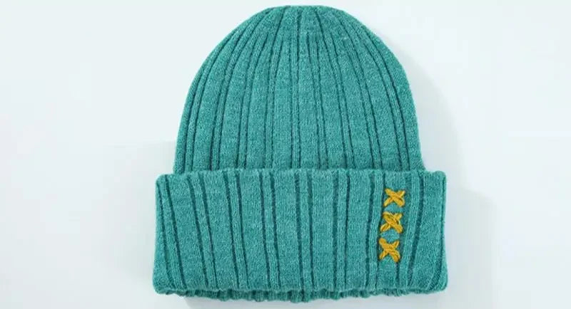 Knitted Beanie - One Size / Emerald - Hats