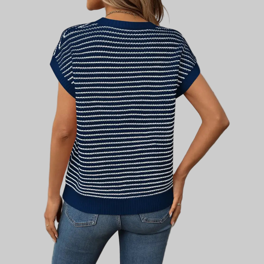 Knitted Striped Sweater - Sweaters & Cardigans