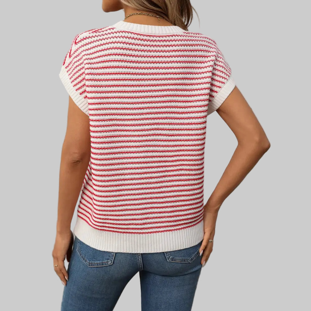 Knitted Striped Sweater - Sweaters & Cardigans