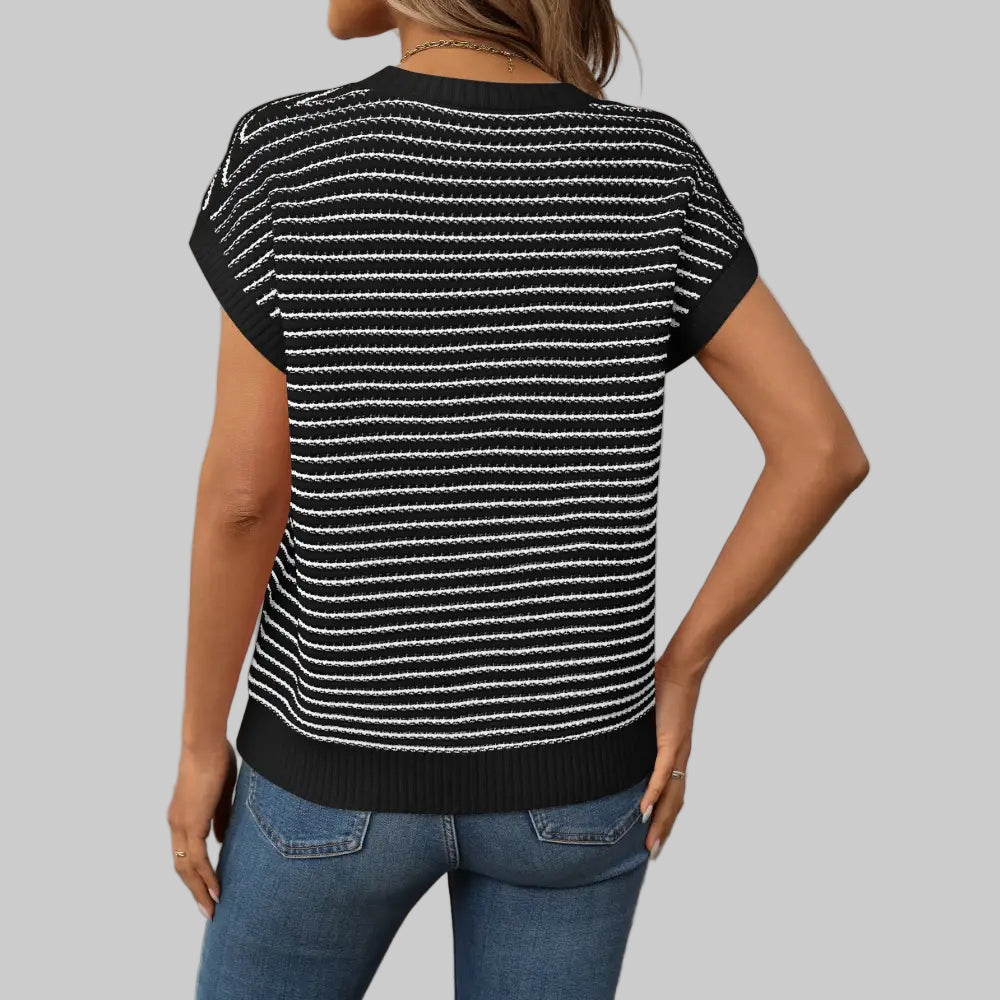 Knitted Striped Sweater - Sweaters & Cardigans
