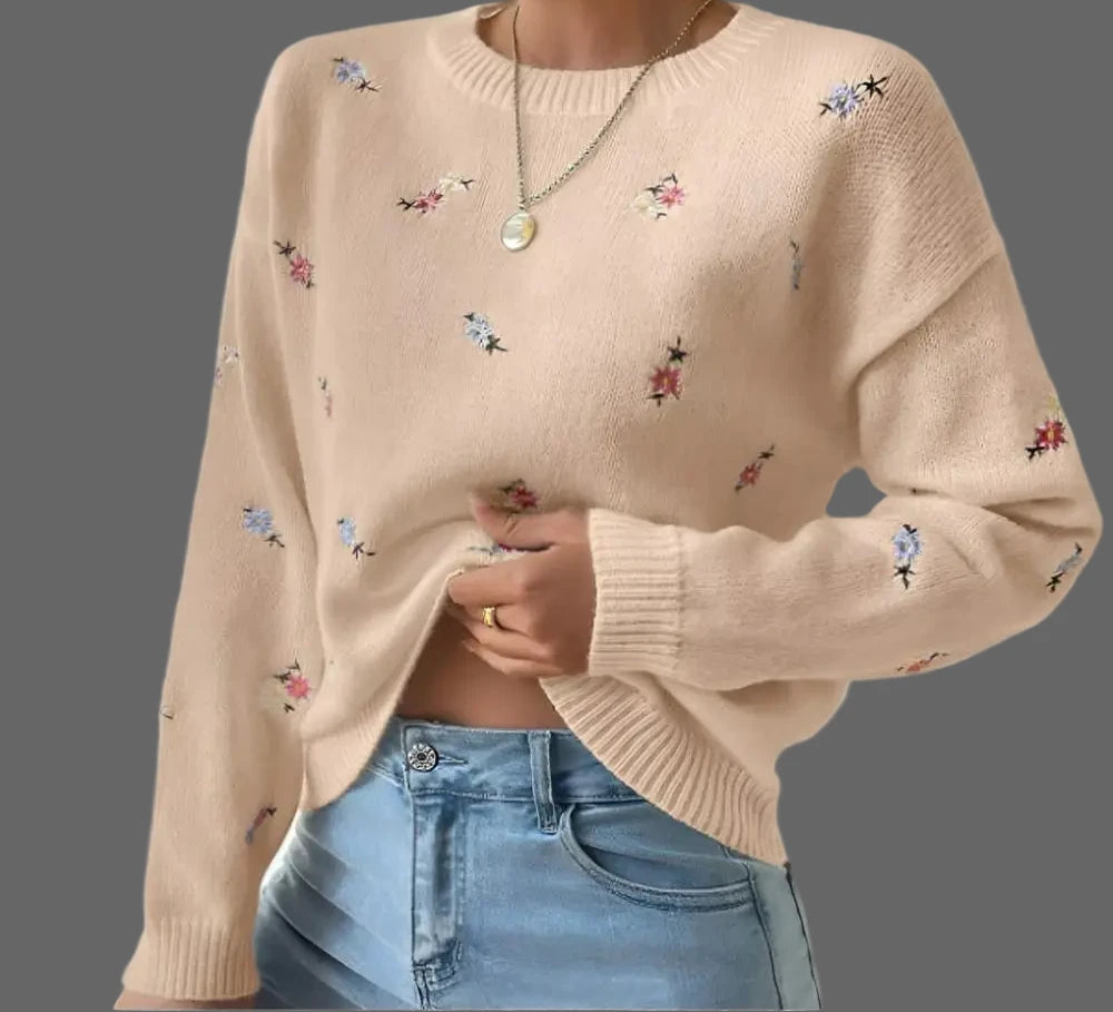 Knitwear Crew Neck Sweater - S / Apricot - Sweaters & Cardigans