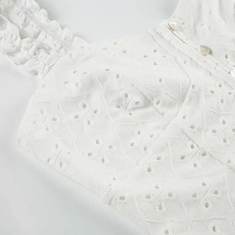 Lace Shoulder Strap Pastoral - Tank Tops & Camis