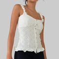 Lace Shoulder Strap Pastoral - Tank Tops & Camis
