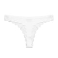 Lady Seamless T-Back Low Waist Sports Invisible T-Shape Underwear - XS / White - Pantyhose