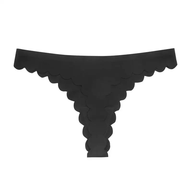 Lady Seamless T-Back Low Waist Sports Invisible T-Shape Underwear - XS / Black - Pantyhose