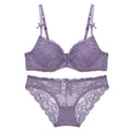 Lady Seduction Push up Padded Bra Set - 70A / Purple - Panty Sets