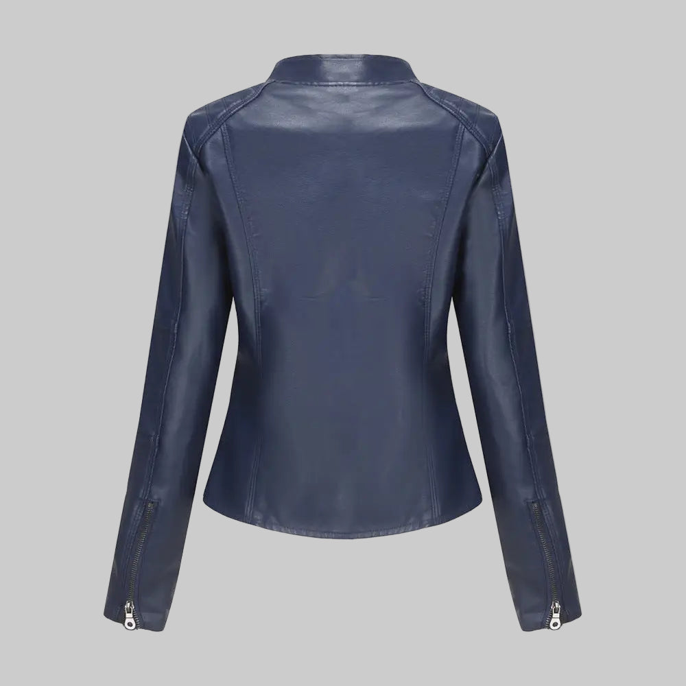 Leather Slim Jacket - Outerwear
