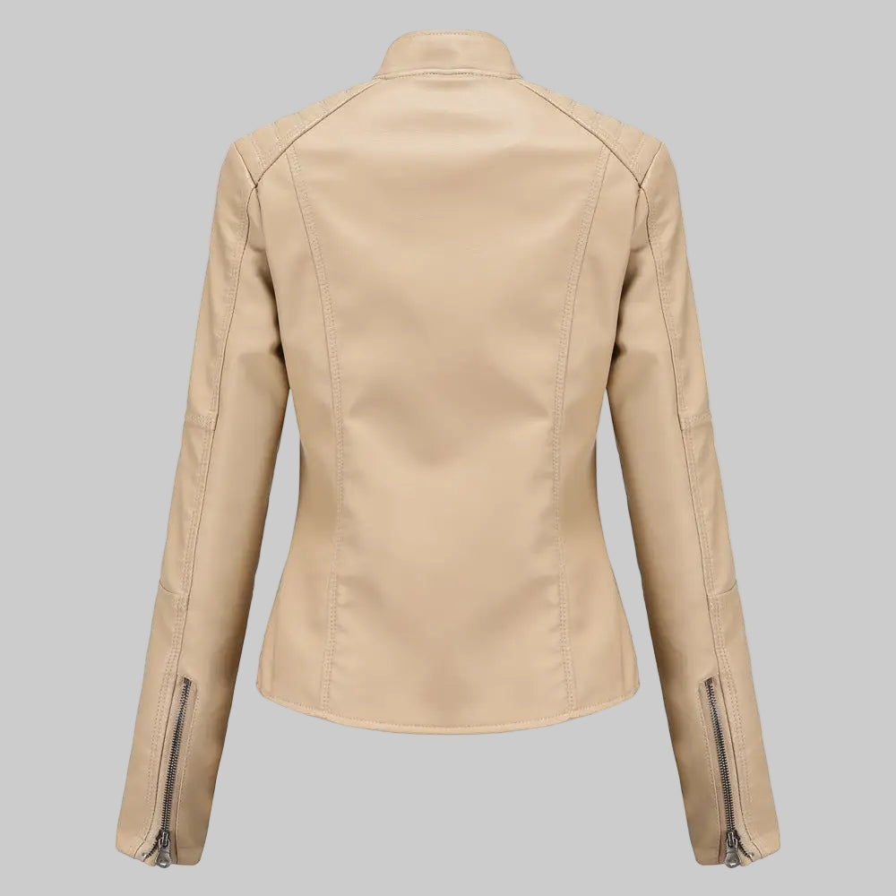 Leather Slim Jacket - Outerwear