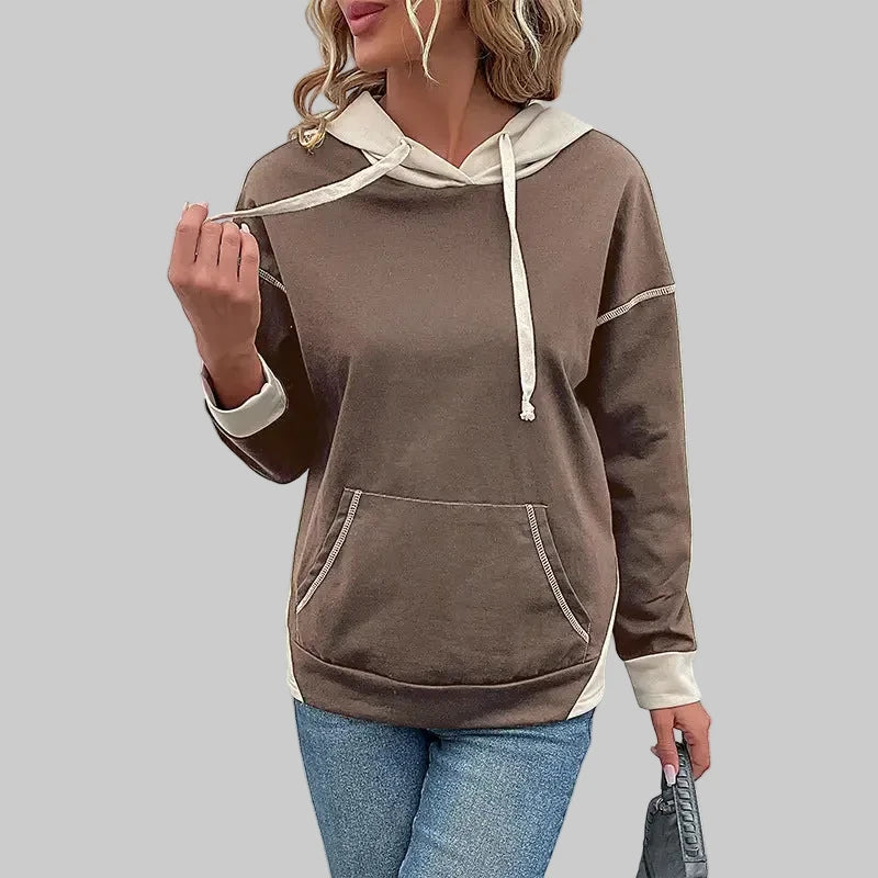 Long Sleeve Sweater - S / Coffee brown - Sweatshirts & Hoodies