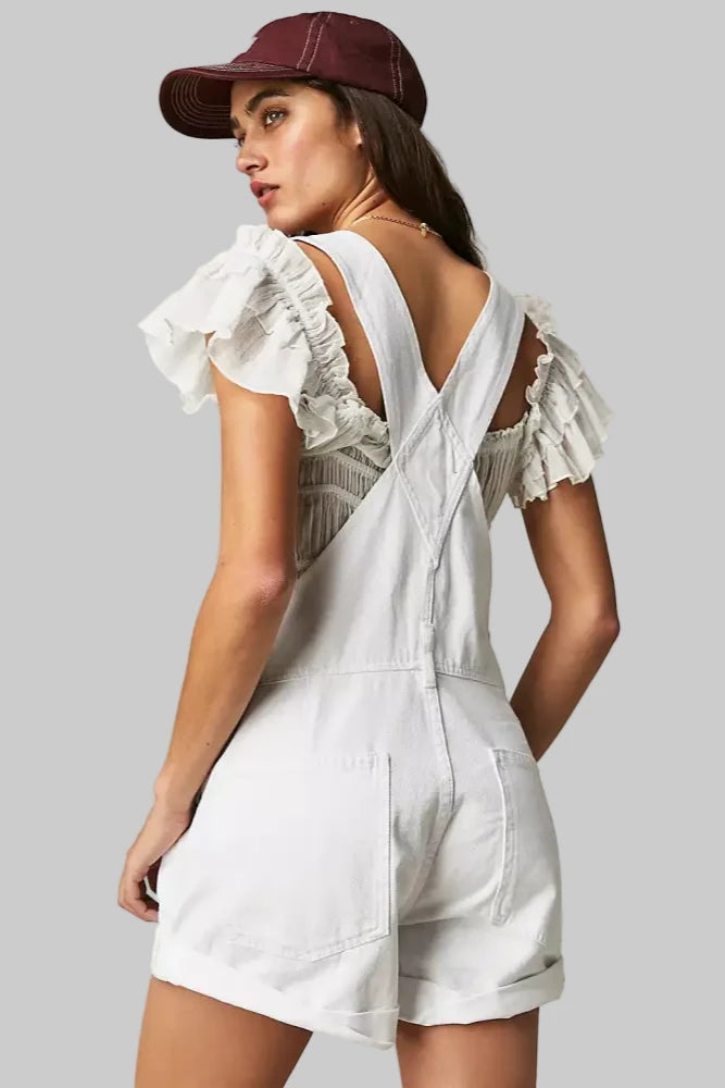 Loose Multi Pocket Suspenders - Rompers