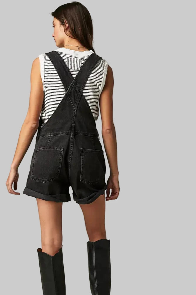 Loose Multi Pocket Suspenders - Rompers
