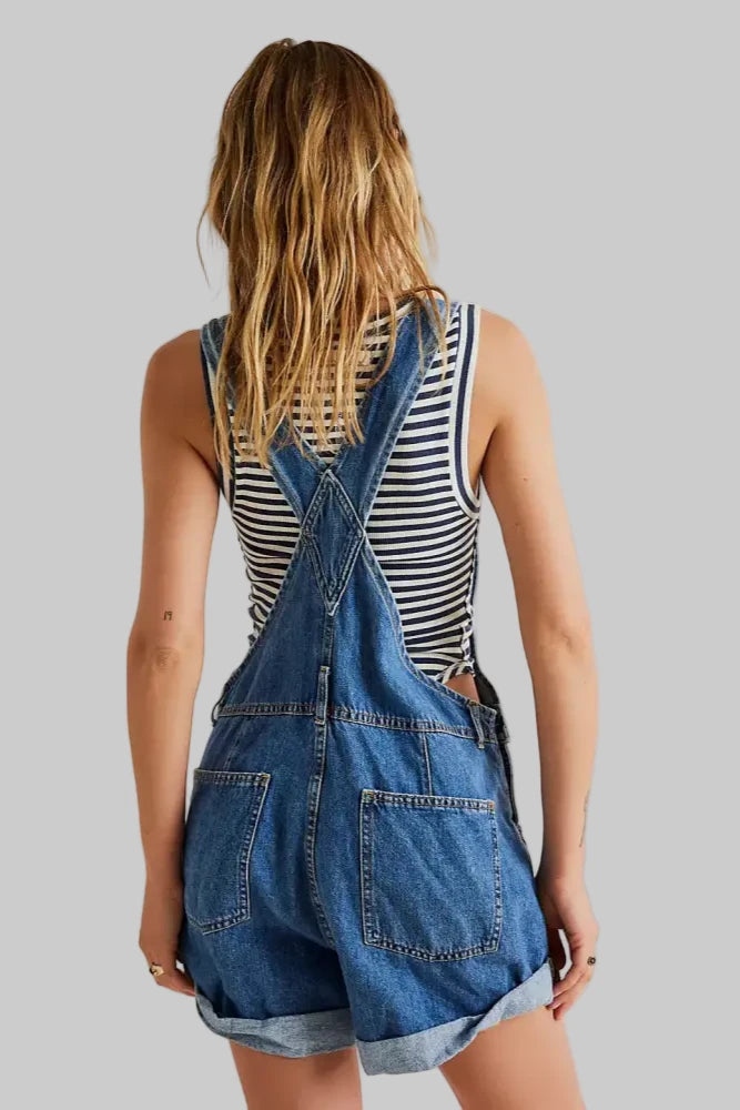 Loose Multi Pocket Suspenders - Rompers