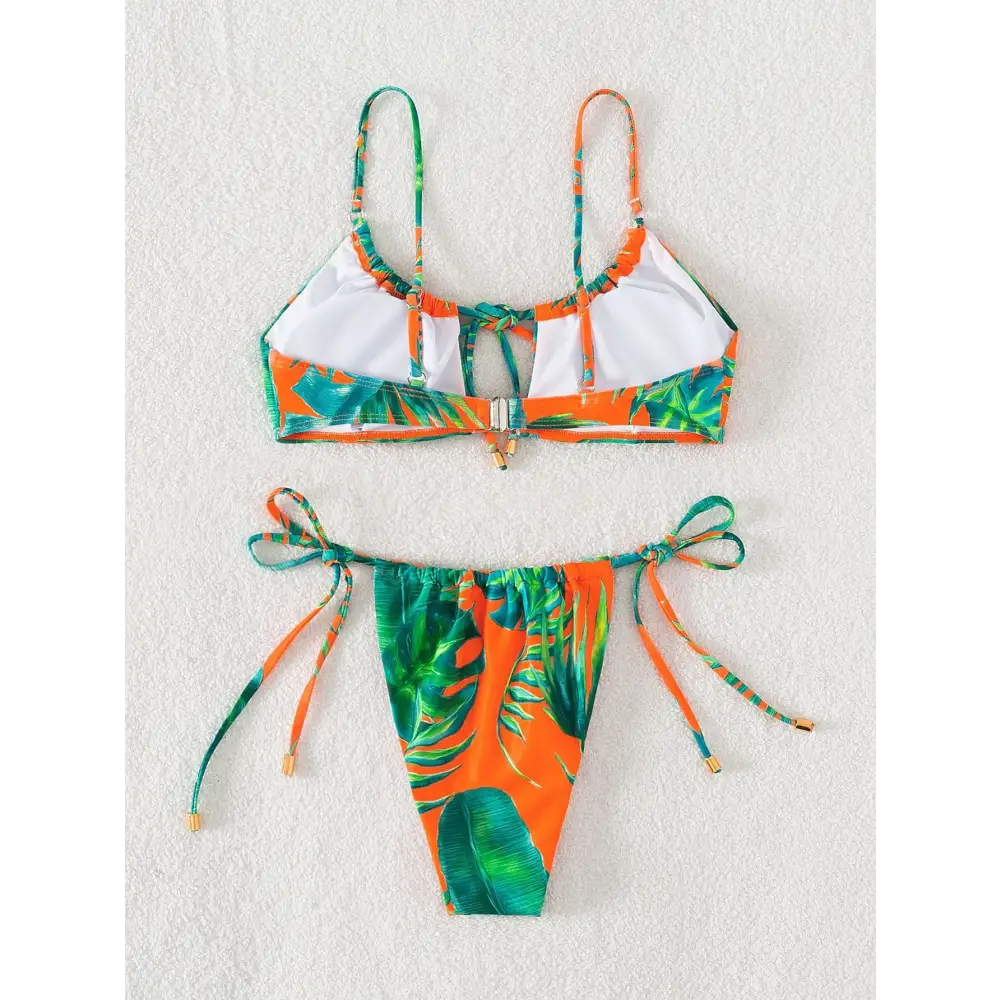 Multi Color Print Bikini - Bikinis