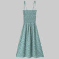 Pastoral Fresh Slim Fit Tied Printed Slip Dress - S / Multi - Dresses