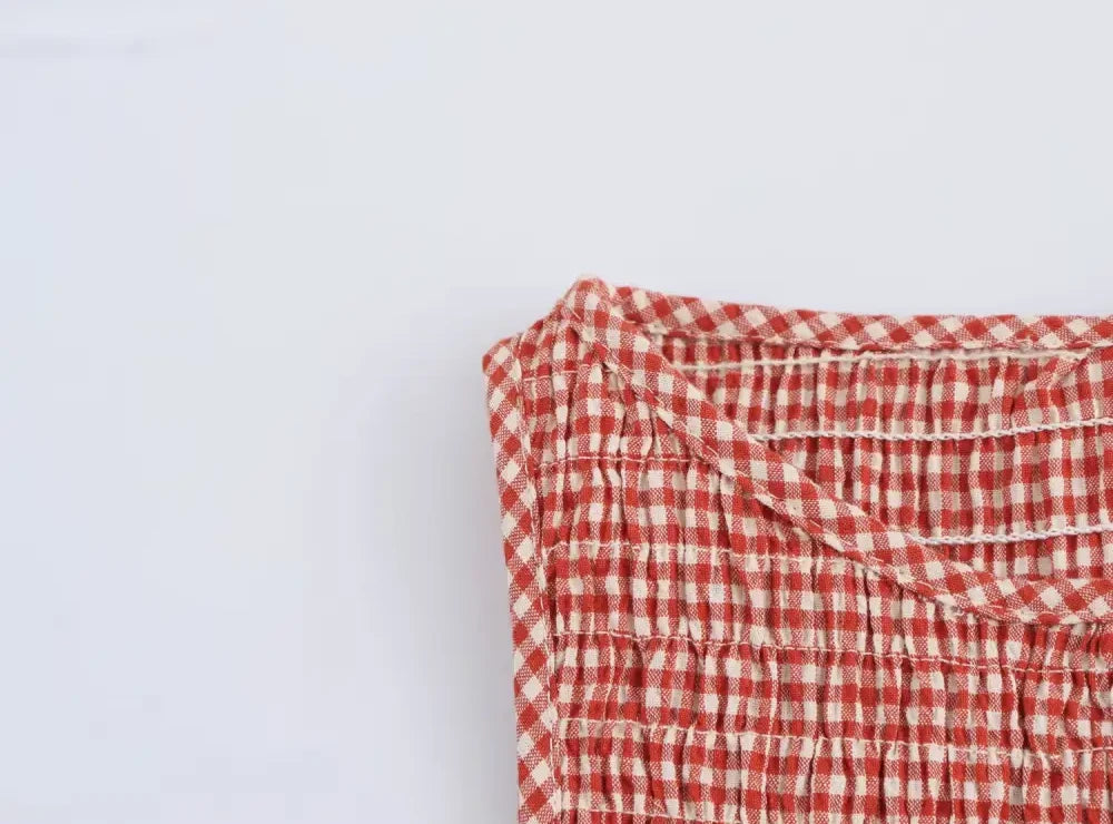 Plaid Midi Dress - Dresses