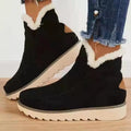 Platform Cotton Padded Booties - 35 / Black - Shoes