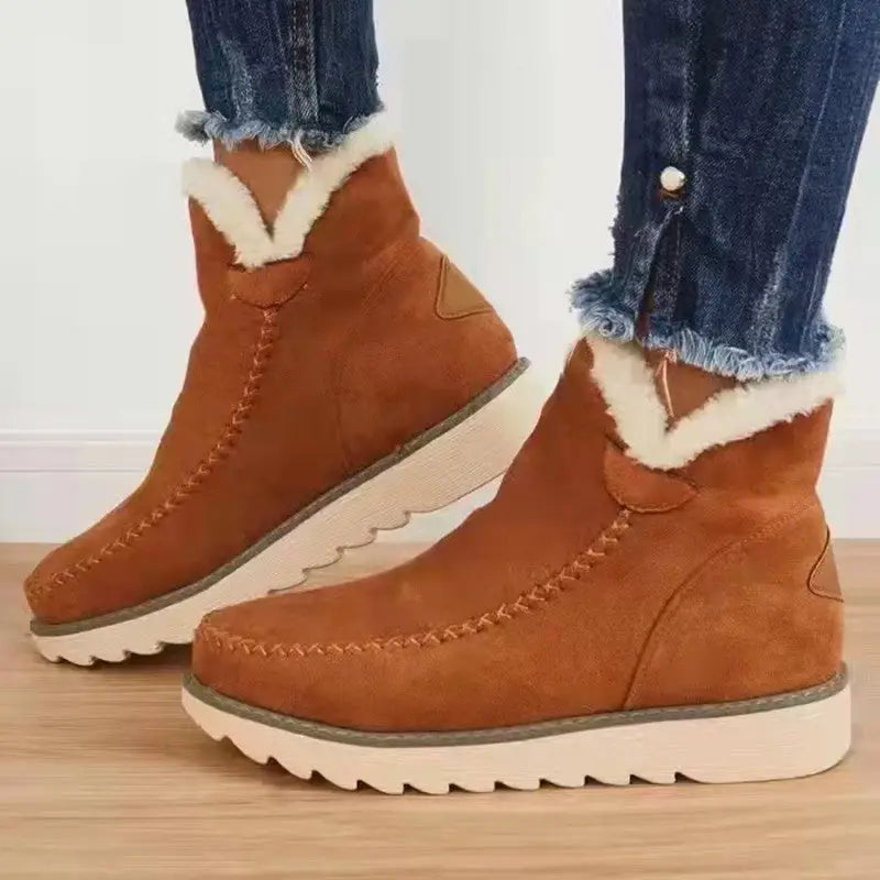 Platform Cotton Padded Booties