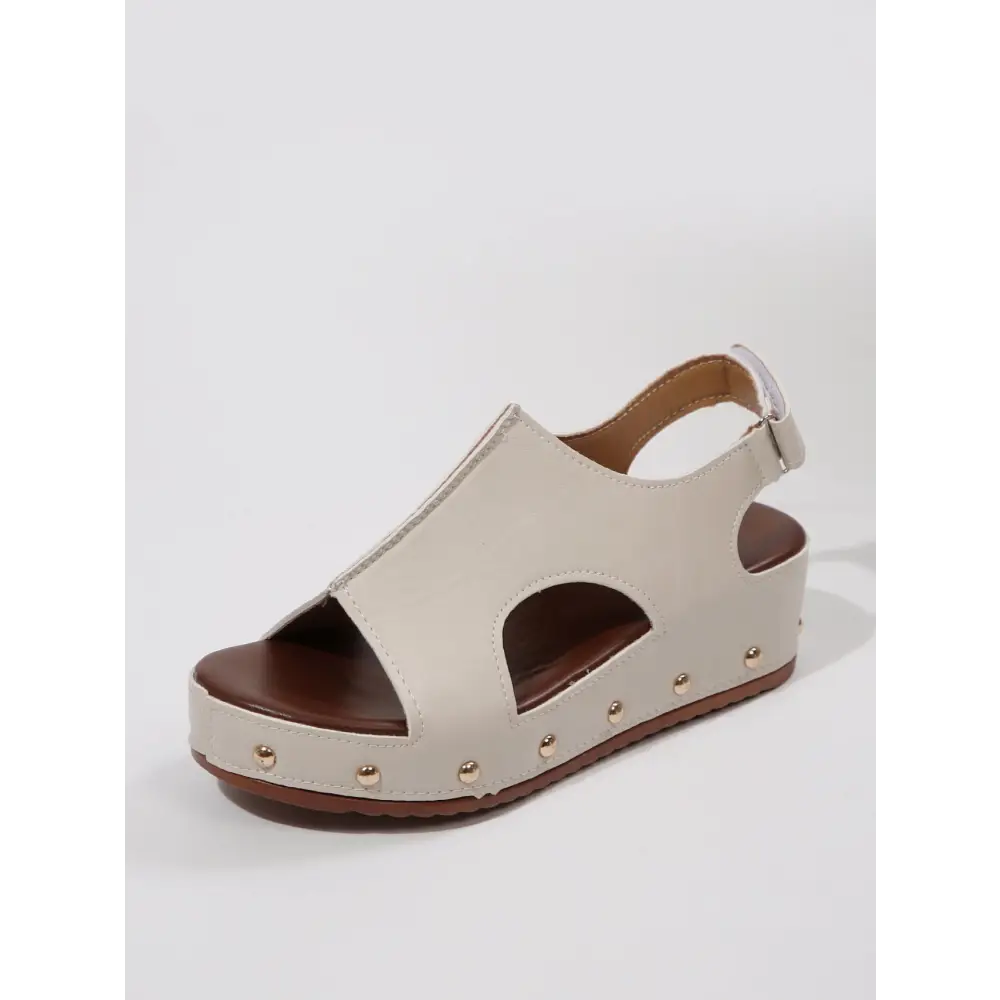 Platform Peep Toe Wedge - Shoes