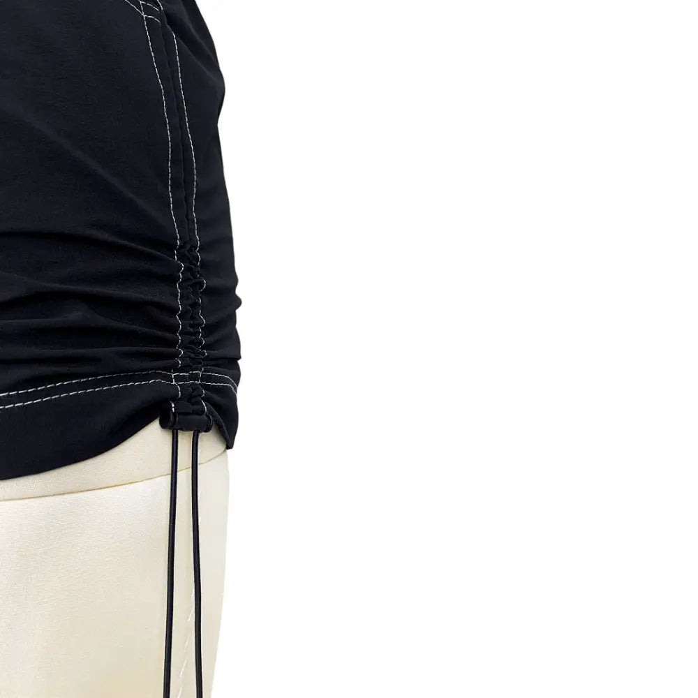 Pleating Fastener Sports Pocket Skirt - Skirts
