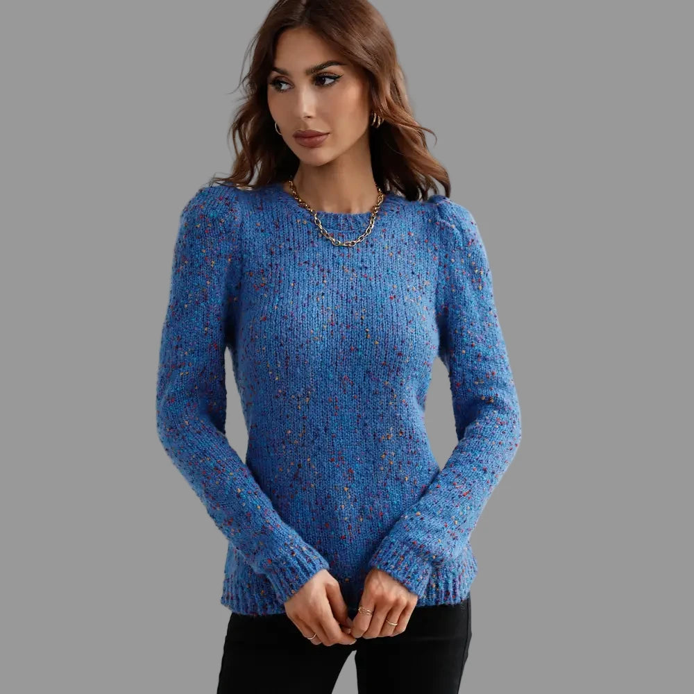 Pullover Yarn Knitted Sweater - S / Blue - Sweaters & Cardigans