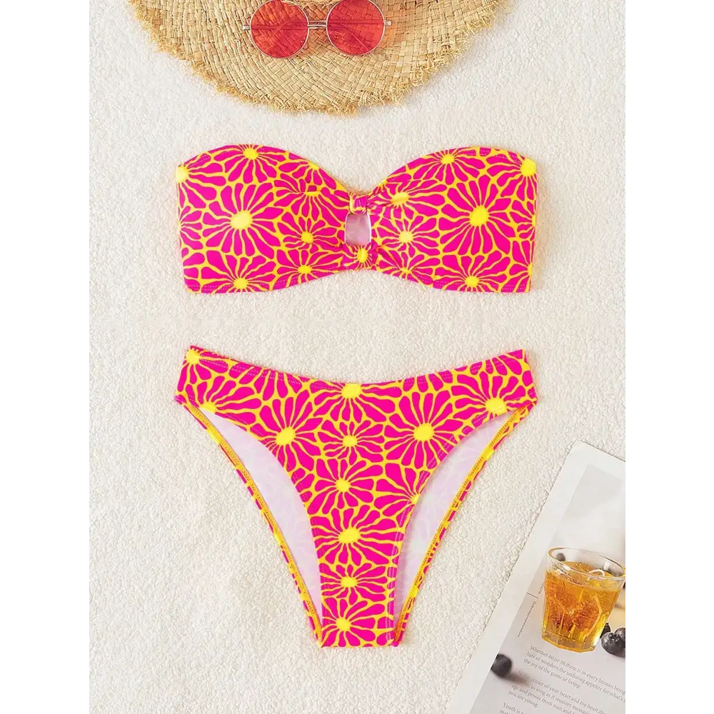 Push-up Flower Bikini - Bikinis