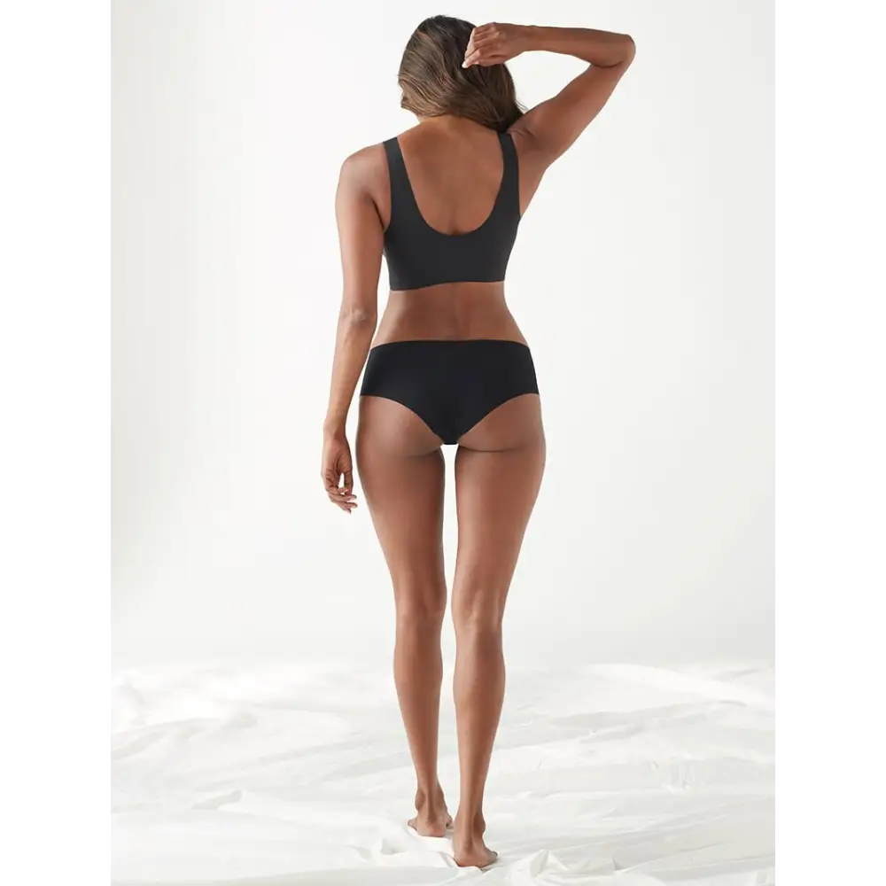 Seamless Comfortable V-Neck Width Strap Bra Set - Panty Sets