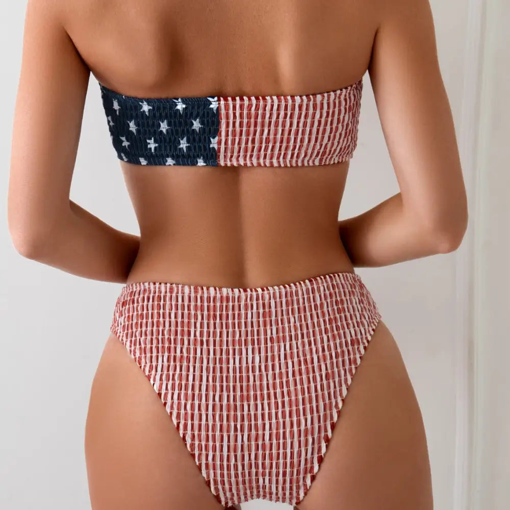 Sexy American Tube Top Bikini - Bikinis