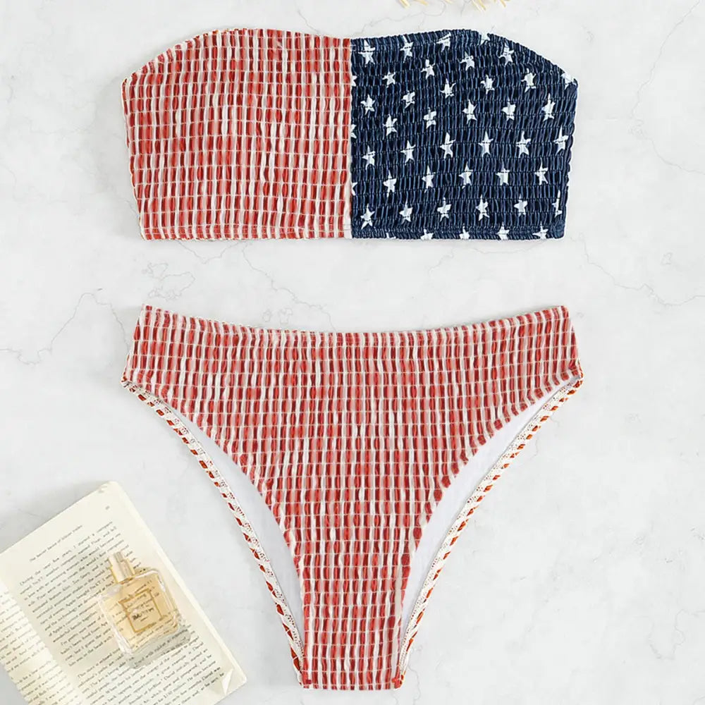 Sexy American Tube Top Bikini - Bikinis
