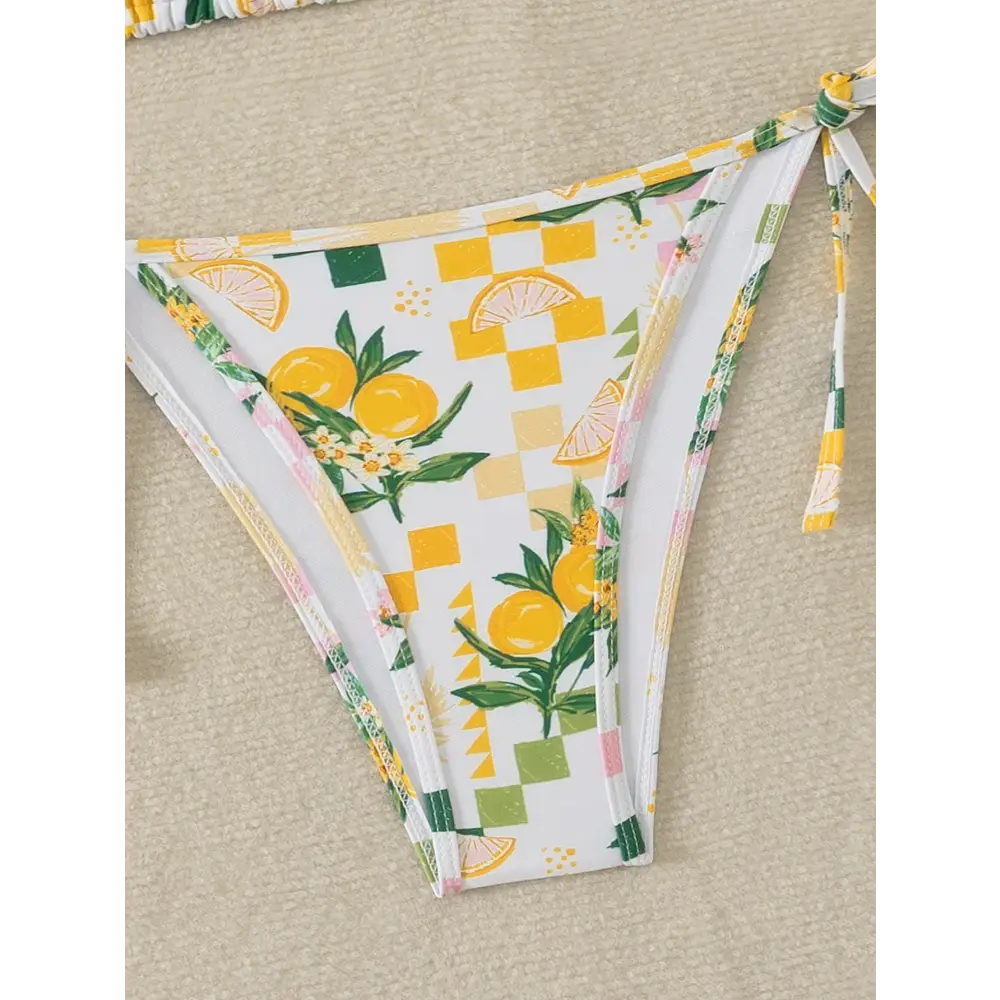 Sexy Colorful Checkered Bikini - Bikinis