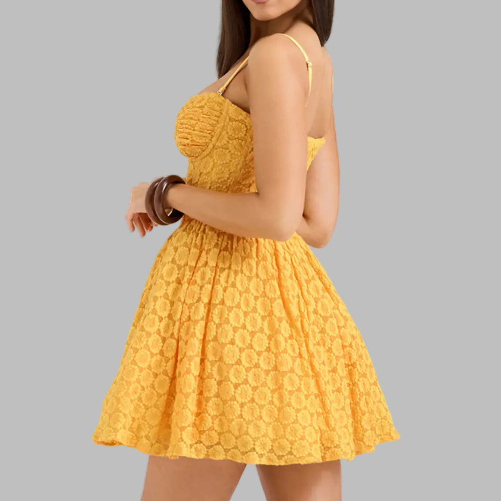 Sexy Lace Sling Dress - Dresses