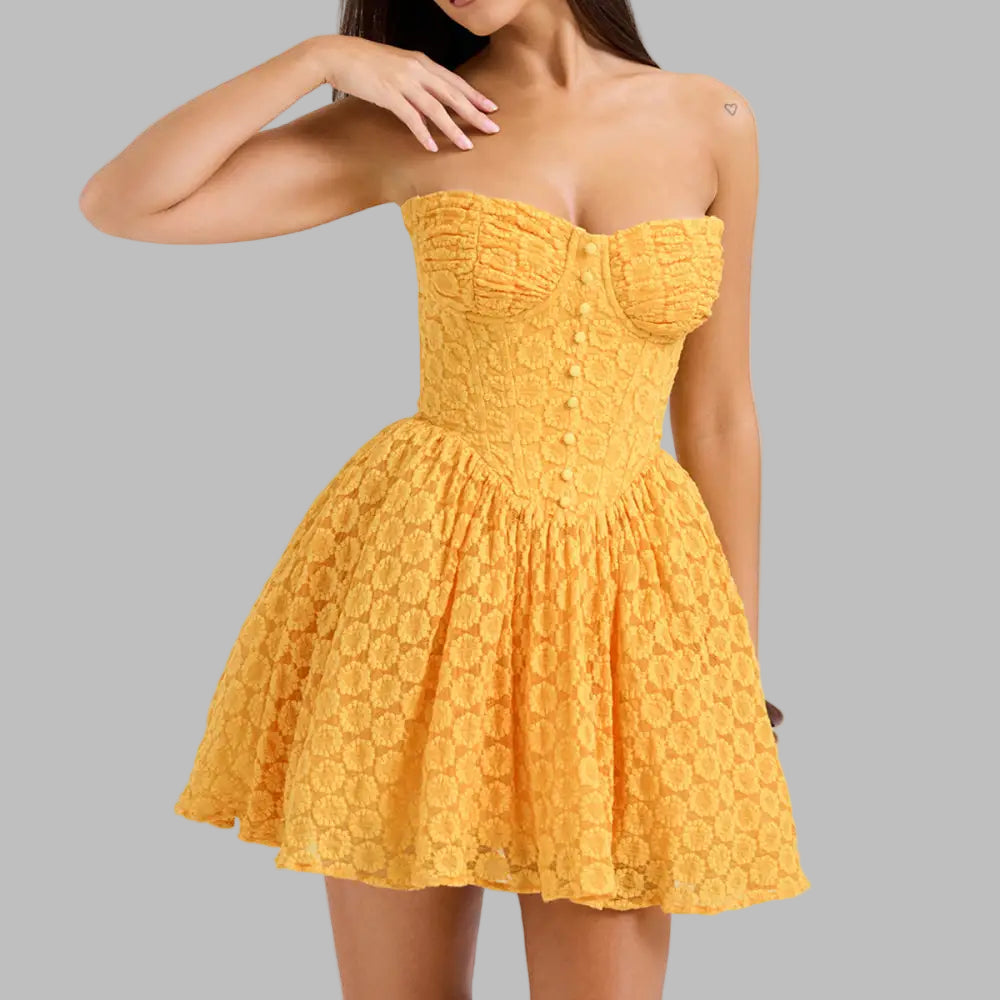 Sexy Lace Sling Dress - Dresses