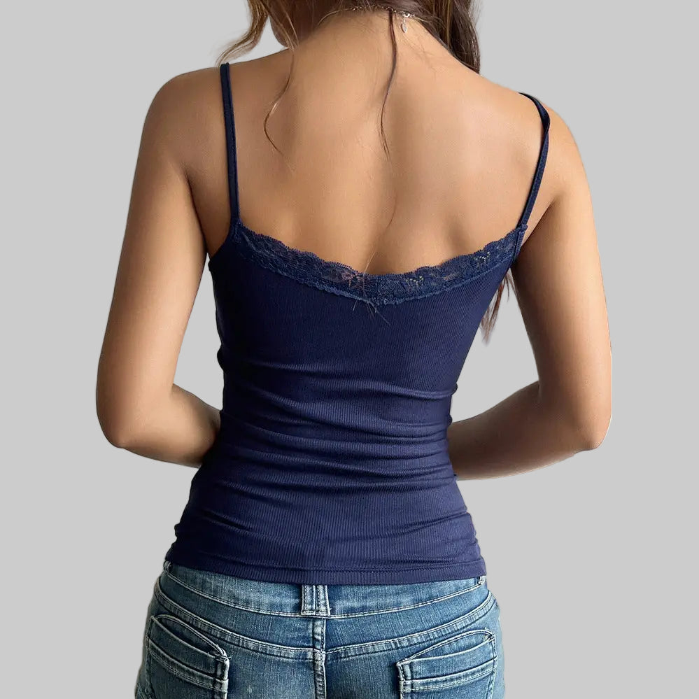 Sexy Slim Fit Cropped Camisole Top - Tank Tops & Camis