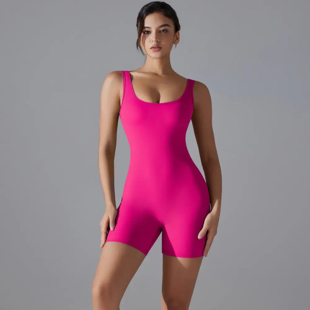 Sexy V-Shaped Back Romper - Activewear