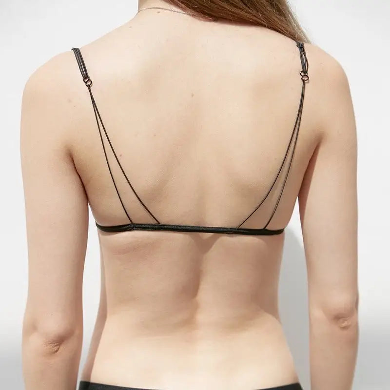 Sexy Wireless Push-up Thin French Front Buckle Bra Set - Panty Sets