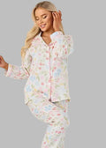 Silk Floral Pajamas Set for Comfortable and Elegant Sleepwear - S / Multi - Loungewear