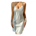 Silk Strap Nightdress - S / White - Loungewear Sleepwear