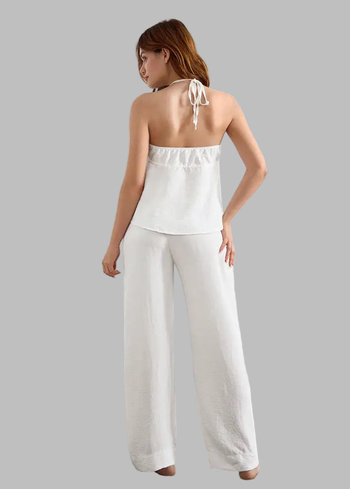 Simple Loose Comfortable Pants Pajamas Set - Loungewear Sleepwear