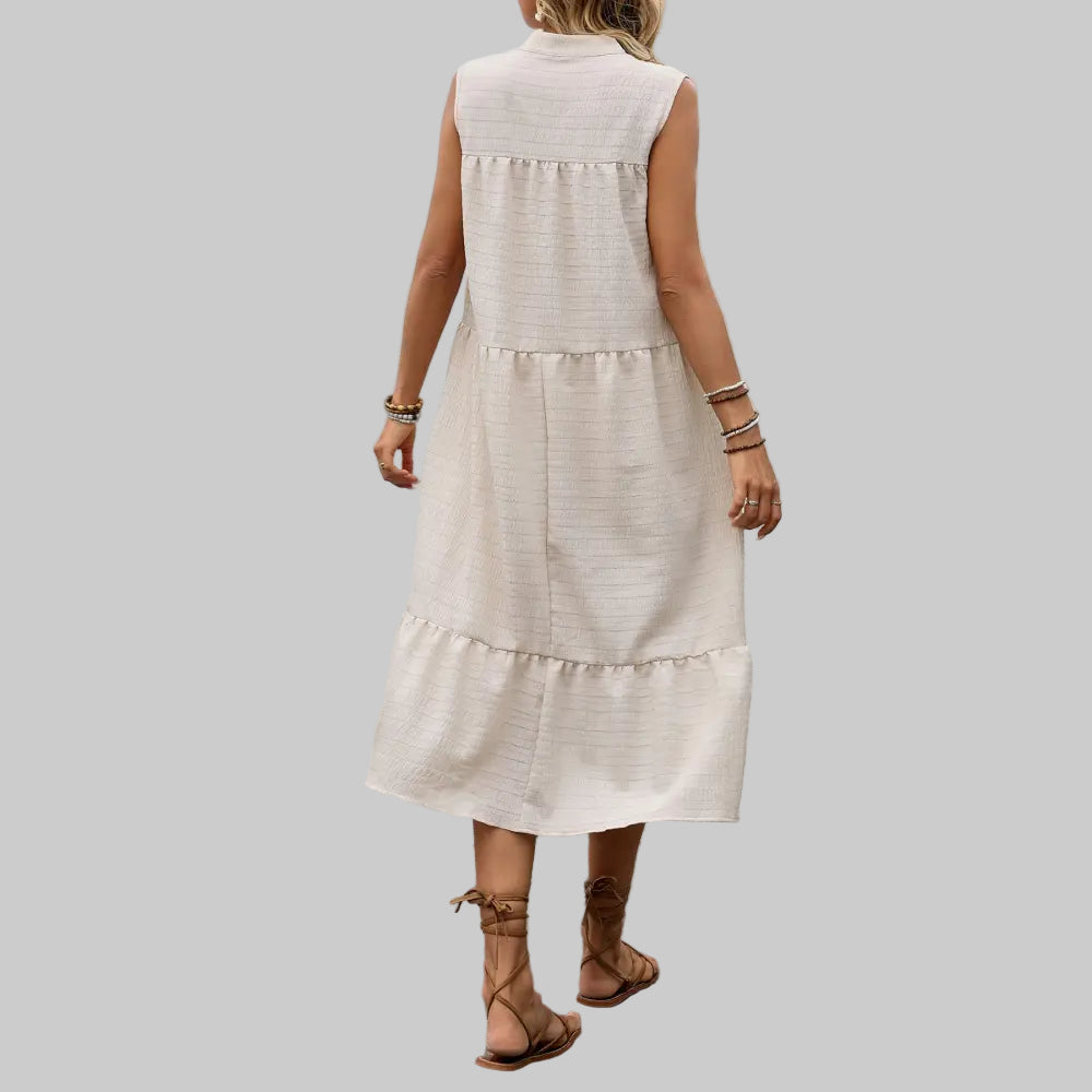 Sleeveless Straight Dress - Dresses