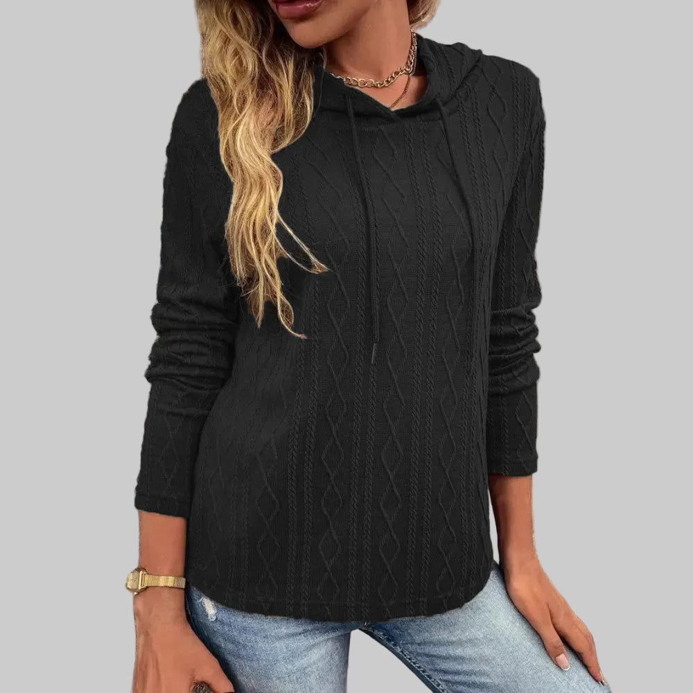 Solid Color Long Sleeve Hooded Pullover Sweatshirt - S / Black - Sweatshirts & Hoodies