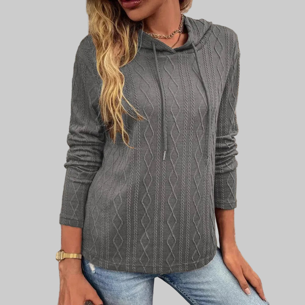 Solid Color Long Sleeve Hooded Pullover Sweatshirt - S / Gray - Sweatshirts & Hoodies