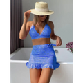Split Floral Skirt Bikini - S / Pattern 1 - Cover-ups & Kimonos