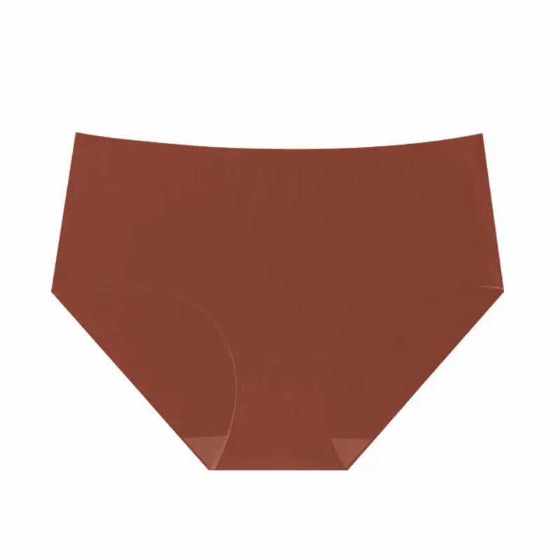 Sports Hip Lifting Comfortable Folding Waist Head Belly Contracting Seamless Briefs - XS / Brown - Pantyhose