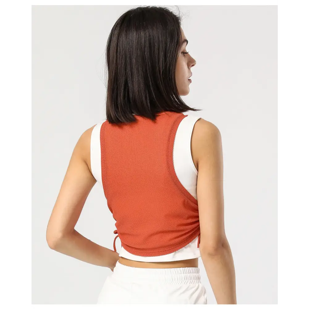 Sports Mesh Breathable Yoga Fitness Top - Activewear