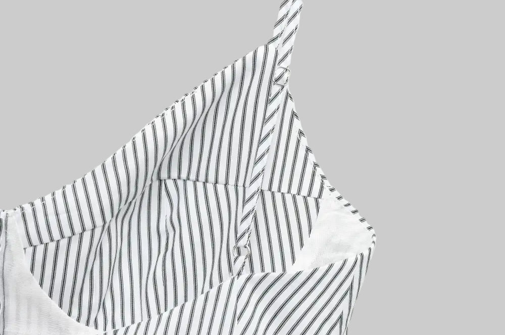 Striped Pleated Poplin Top - Tank Tops & Camis