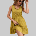 Summer Sexy Tassel Fringe Dress - S / Yellow - Dresses
