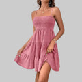 Summer Textured Dress - S / Khaki - Dresses